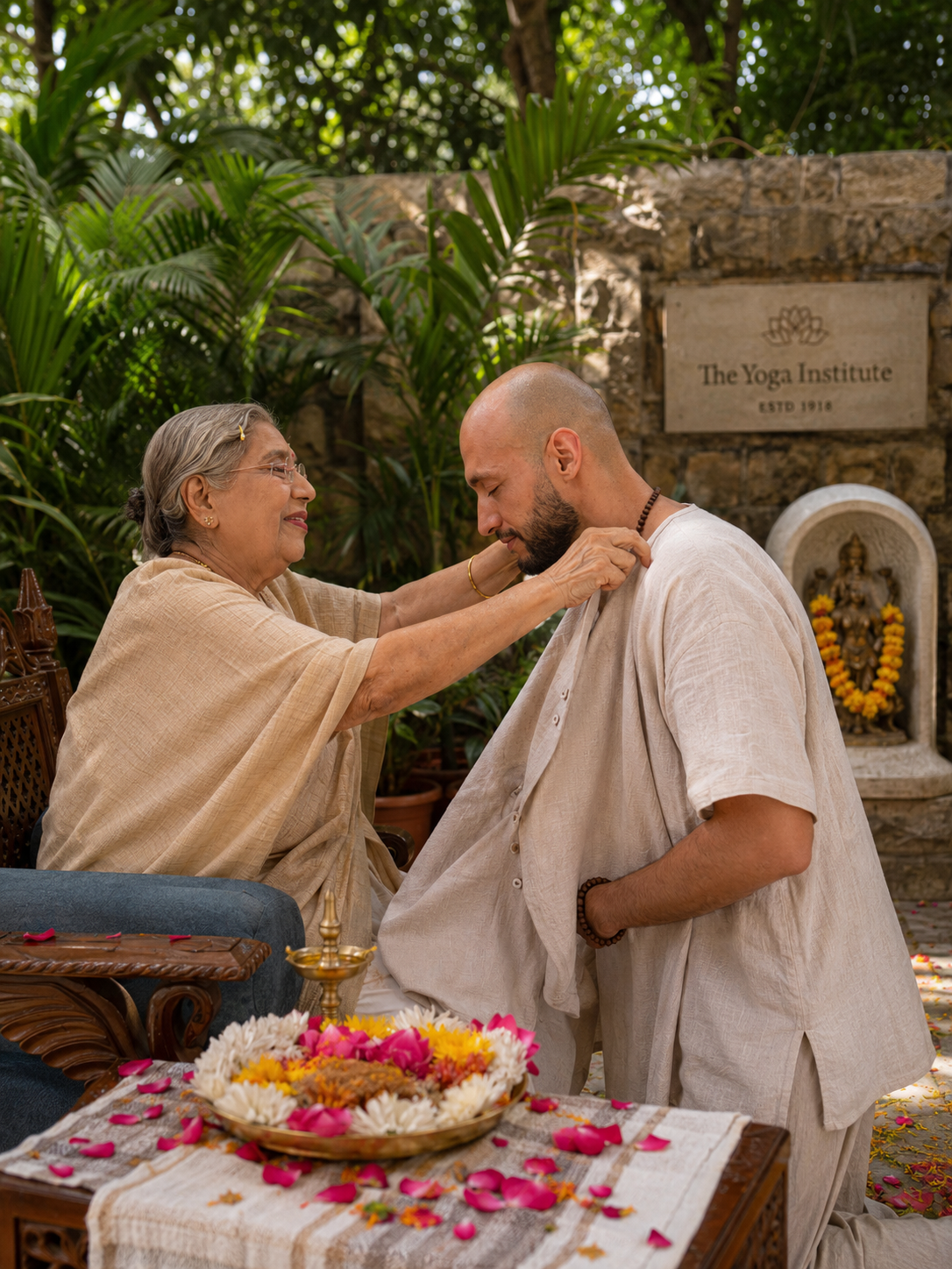 Diego-ji at The Yoga Institute, India